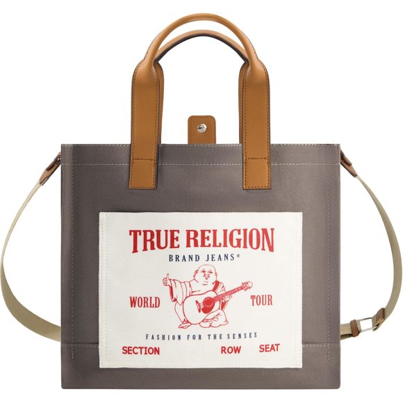 Tote, Medium Travel Shoulder Bag With Adjustable Strap, Grey :D - Picture 1 of 7